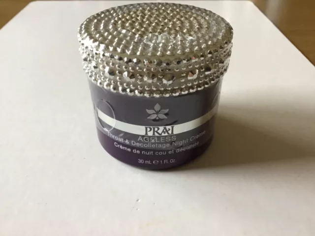 Prai Ageless Throat & Decolletage Night Creme 30ml. New & Sealed. Diamanté.