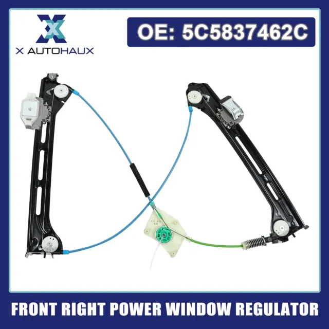 Front Right Power Window Regulator 5C5837462C for Volkswagen Beetle 2011-2019