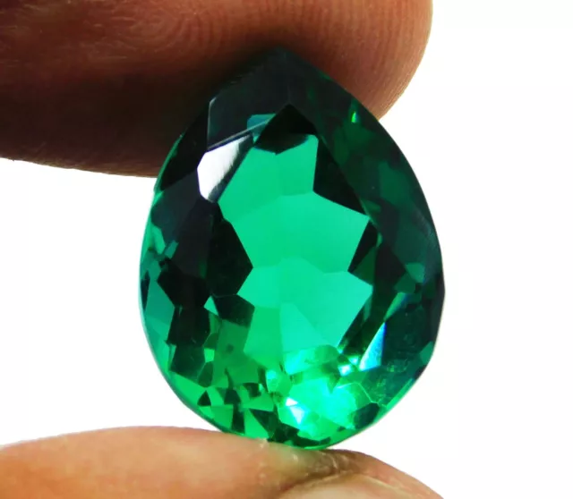 Naturel 15.35 Carats Sud Africain Tsavorite Grenade Poire Coupe Vert Libre Gemme