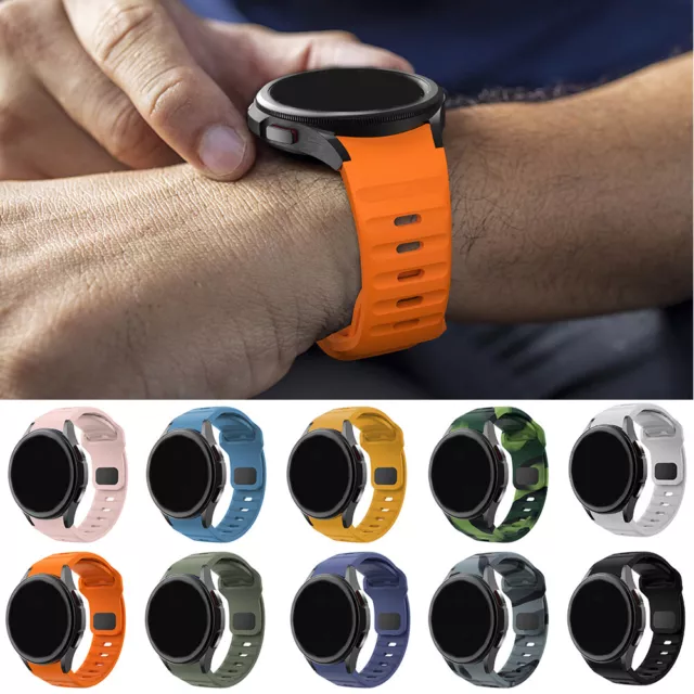 Bracelet En Silicone Pour Samsung Galaxy Watch 6/5/4 40/44Mm Classique 43/ #