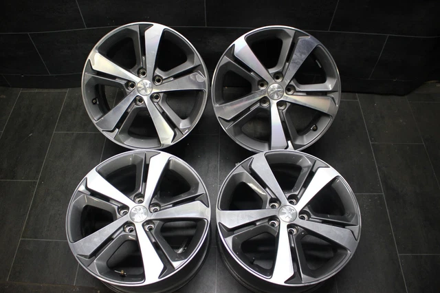 Jante Alliage 17 Pouces Originale Peugeot 308 II - Réf 96779897ZV, Couleur Anthracite, 7,5J