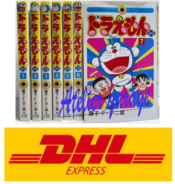 USED F/S Doraemon Plus Vol.1-7 Set Japanese Manga Fujiko F Fujio Shogakukan