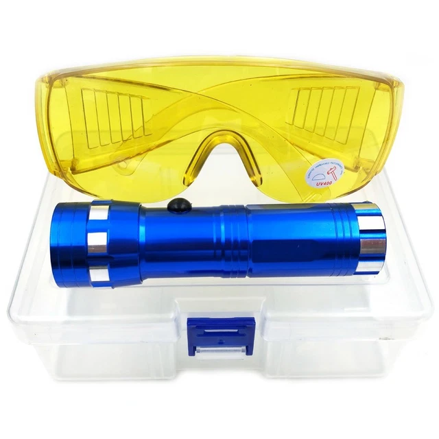 Auto Air Conditioner Flashlight Leak Detector Tool Car AC Leak Test