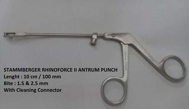 KARL STORZ Type 459032 STAMMBERGER RHINOFORCE II ANTRUM PUNCH, SM. PEDIATRIC (A)