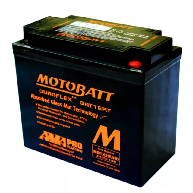 MotoBatt AGM Battery for Yamaha Kodiak YFM 450 700 2016-21