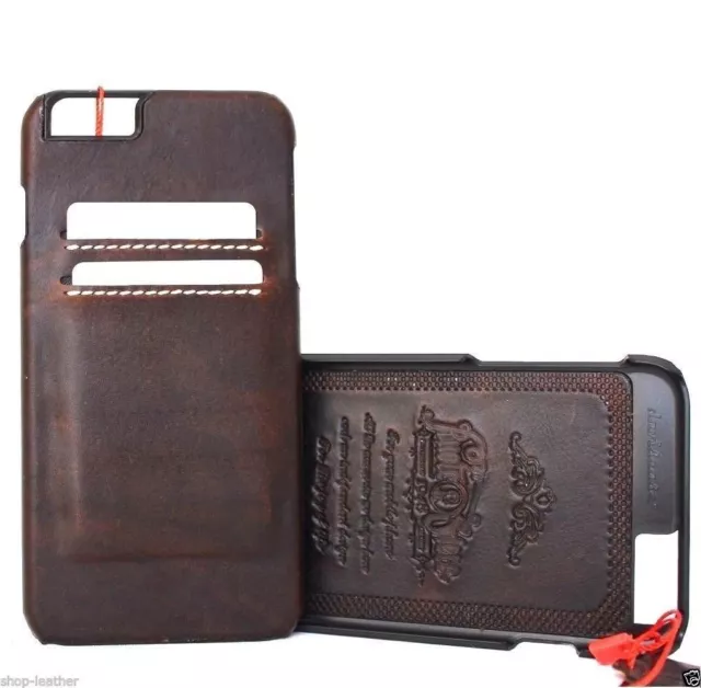 genuine vintage real leather Case for apple iphone 6 \ 6s thin wallet cover slim