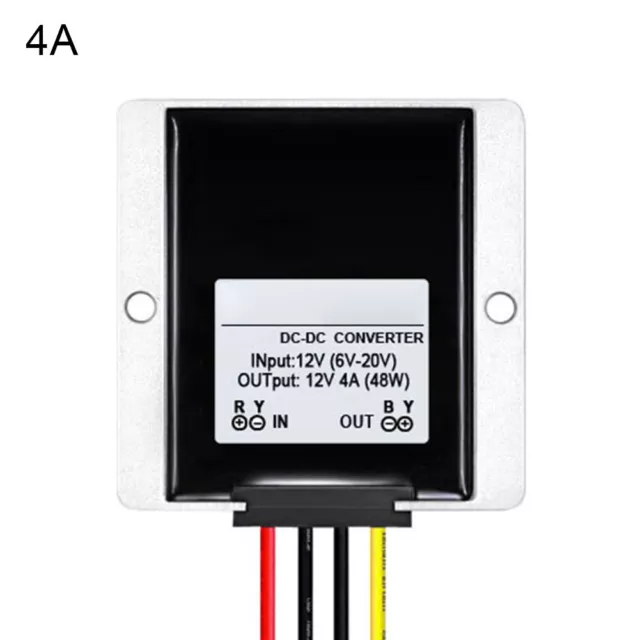 DC-DC6V-20V to 12V 3A/4A/5A ABS Voltage Regulator Module Stabilizer Adapter 91