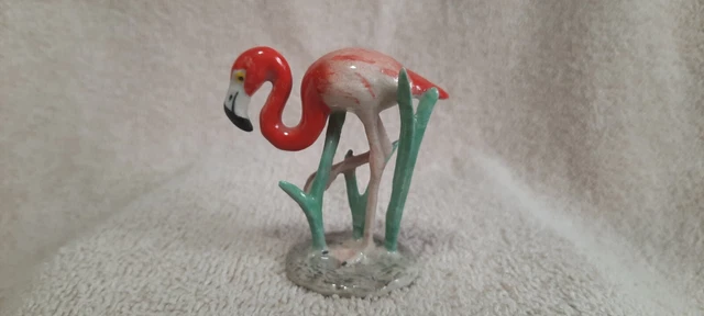 NORTHERN ROSE Flamingo Miniature Porcelain Figurine New FREE SHIPPING R330