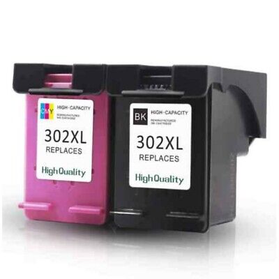 2x Cartuccia per HP 302xl Nero e Colore per Stampanti Hp Cartuccia alta capacità