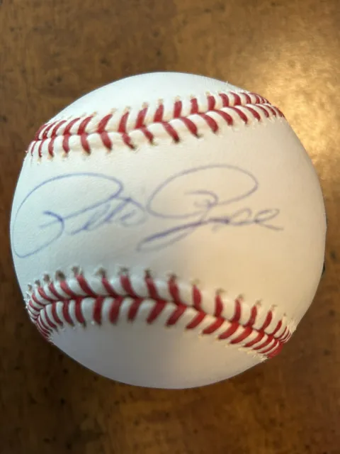 Pete Rose Cincinnati Reds Autographed Baseball Fanatics Authentic Certified