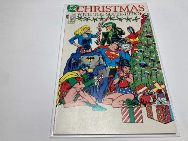 Christmas With the Super-Heroes 1 VF+ 8.5 Copper Age Adams Byrne Miller 1988