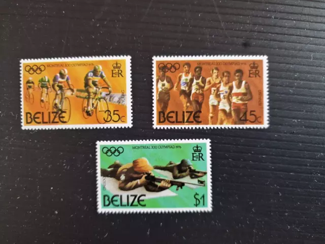 Belize 1976 Sg 442-444 Olympic Games Mnh