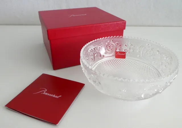 BACCARAT Crystal Bowl Arabesque NEW in Box Exquisite French