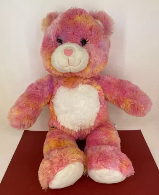 Build-A-Bear Workshop 🐾 Pink "Endless Hugs" 🐾 Teddy Bear w Heart Nose - Plush