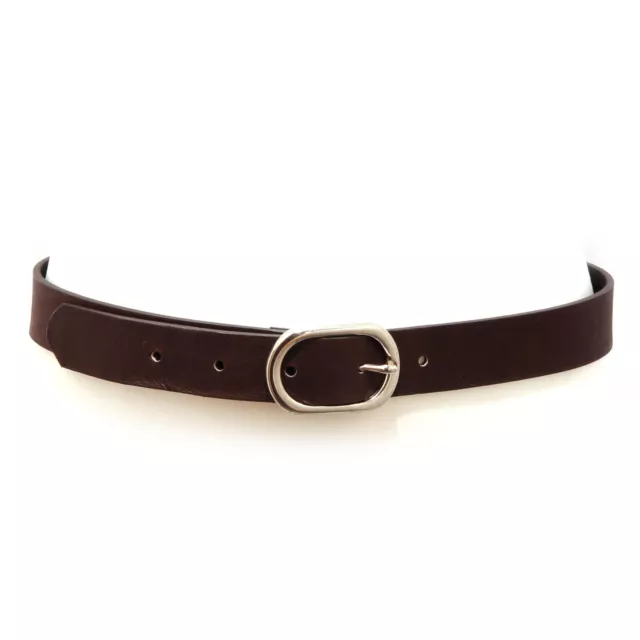 7879AC  cintura bimba GIRL SIMONETTA MINI brown VINTAGE leather belt