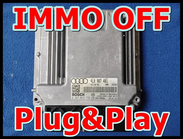 Calculateur Moteur (ECU) A3 1.9 TDI ASV - Réf. 0281010123 / 038906012BB - Immobiliser Désactivé (IMMO OFF) - Plug & Play