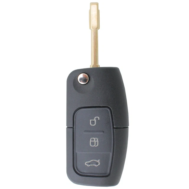 Complete To Suit FORD 3 Button Transponder Remote Flip Car Key fiesta xr4 BA BF