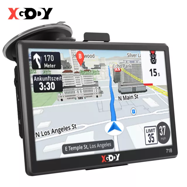 XGODY SAT NAV 7 inch Europe UK Ireland Maps for Car Truck Caravan Motorhome 8GB