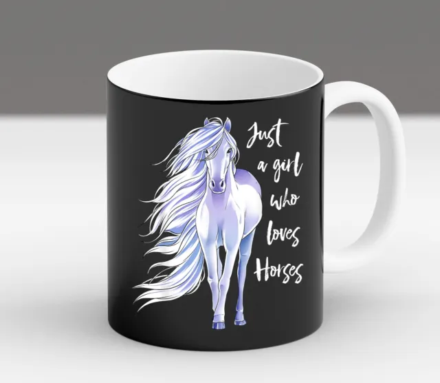 Just A Girl Who Loves Horses Horse Lover Women Riding Gift Coffee Mug