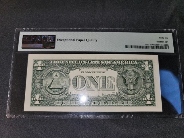 2006 $1 Federal Reserve Star Note Dallas Fr.1933-K* Pmg Gem Unc 66 Epq 6