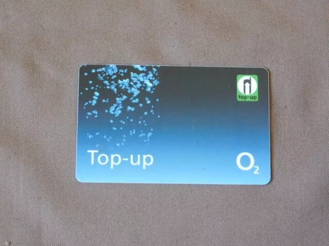 Prepaid kaart gebruikt UK - O2 Top-up Card