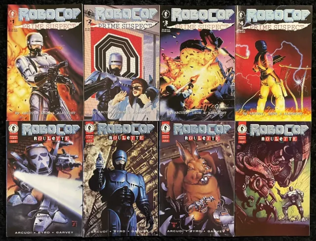 Robocop: Prime Suspect & Roulette #1-4 COMPLETE SET - Dark Horse Comics 1992