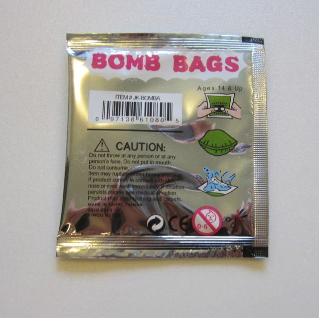 125 EXPLODING PLAY Army Bomb Bags Loud Bombs Bag Prank Joke Gag Gift No