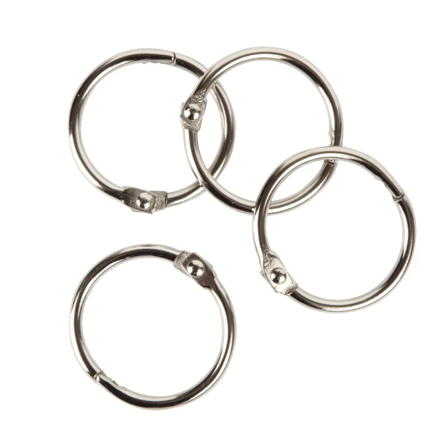 Office Depot Brand Binder Rings, 1", Silver, Pack Of 100