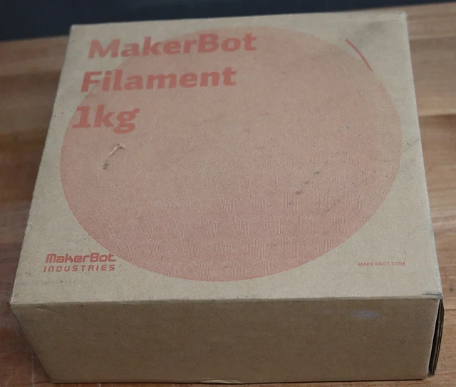 New Genuine Makerbot Industries Abs Filiment 1.8 Mm 2 Pound Box Red 3D Printing