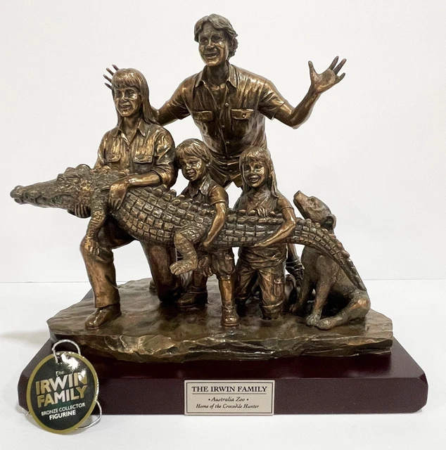 RARE CROCODILE HUNTER Sculpture Steve "IRWIN FAMILY" Australia Zoo ...