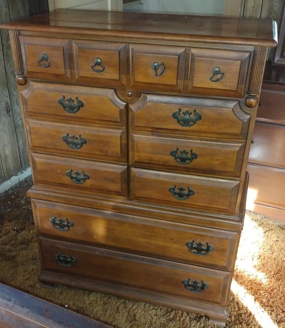 Mid Century Modern "SALEM SQUARE" Solid Wood Bedroom Suite! Dresser BED Chest +1
