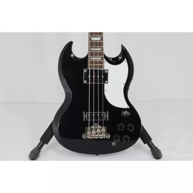 Burny Electric Bass Guitar BEB-65 Black  Used Product Shipping From Japan