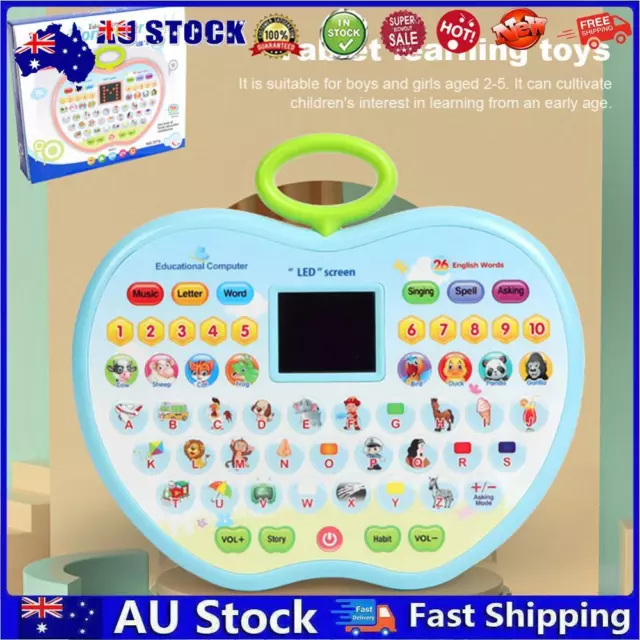 AU Children Learning Tablets Alphabet Words Kids Learning Tablet Toy for Boys Gi