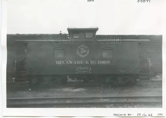 9Gg728  Rp 1962 Delaware & Hudson Railroad Caboose #35891 Oneonta Ny