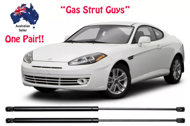 2 x New Bonnet Gas Struts suit Hyundai Tiburon 2nd Gen GK Model 2002 to 2009