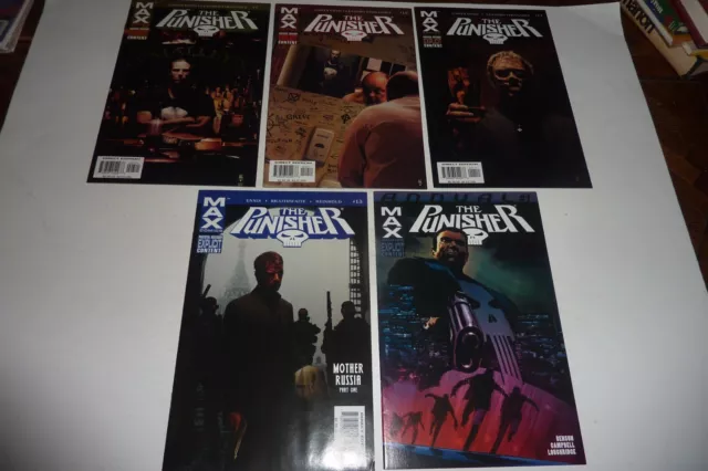 THE PUNISHER Marvel Max 2007 Garth Ennis 5 Issue Lot #7 10 11 13 Annual 1 VF/NM