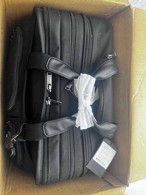 TUMI Alpha Deluxe Expandable Wheeled Rolling Briefcase Bag.   Ballistic Nylon.