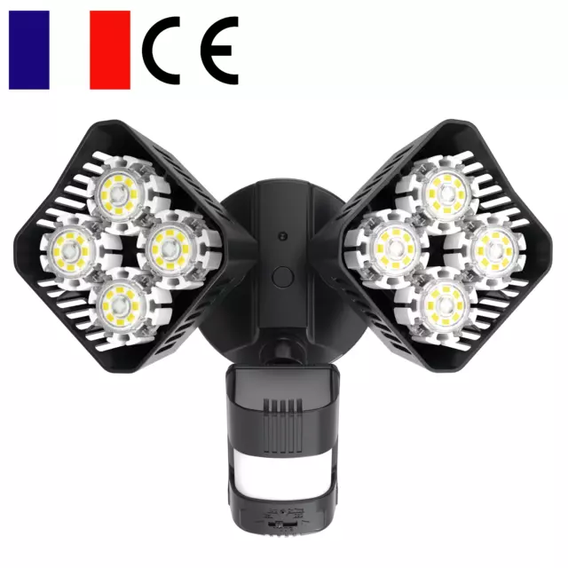 SANSI 250W 4 Modes PIR Projecteur LED Extérieur avec Détecteur de Mouvement IP65