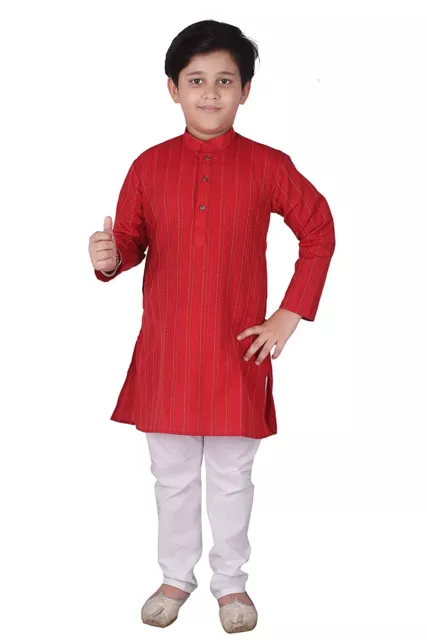 Modisch Kurta Pyjama Set Hochzeit Sherwani Traditionell Partykleidung für Jungen