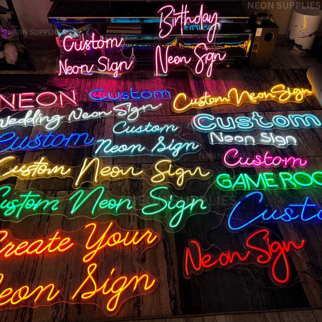 CUSTOM LED NEON Acrylic Sign Wall Light Home Decor Vintage Beer Bar