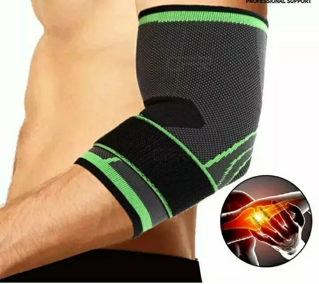 Elbow Support Brace Tennis Golfer GYM Arthritis Arm Sleeve Wrap Bandage Strap XL