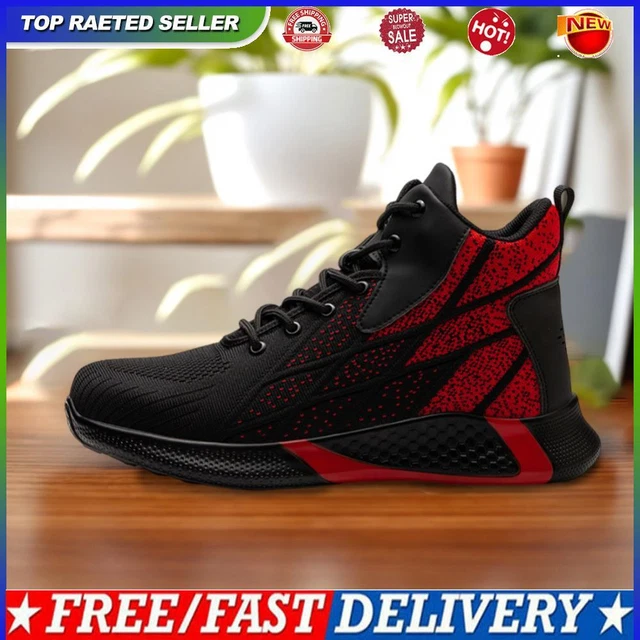 MENS STEEL TOE Shoes Lightweight Work Shoes Indestructible Safety Boots