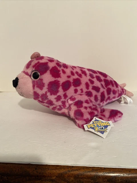 The Petting Zoo Seal Plush Pink Harbor Seal 15” Plush NWT
