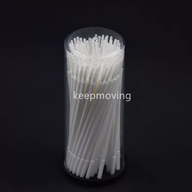 100 Pcs Dental Disposable Micro Brush Bendable Applicator Tips Long Cylidner