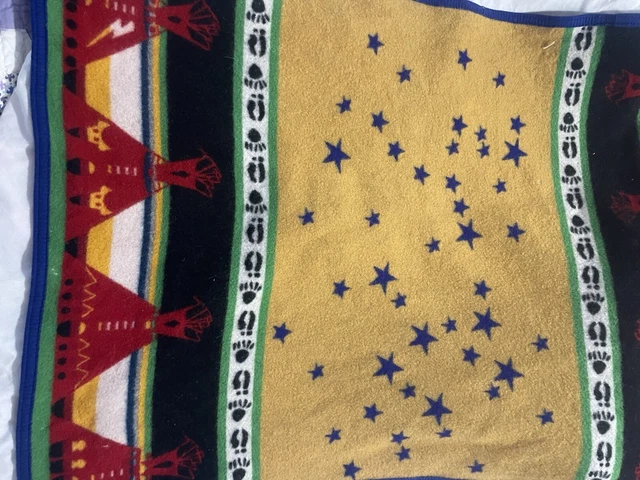 PENDLETON  Southwest Style Blanket Wool Blend Throw Lap Baby USA Made 44” x 33”