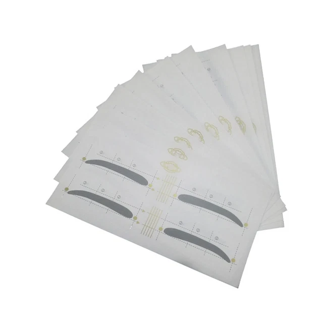 12 pz adesivi stencil sopracciglia stencil per la cura delle sopracciglia
