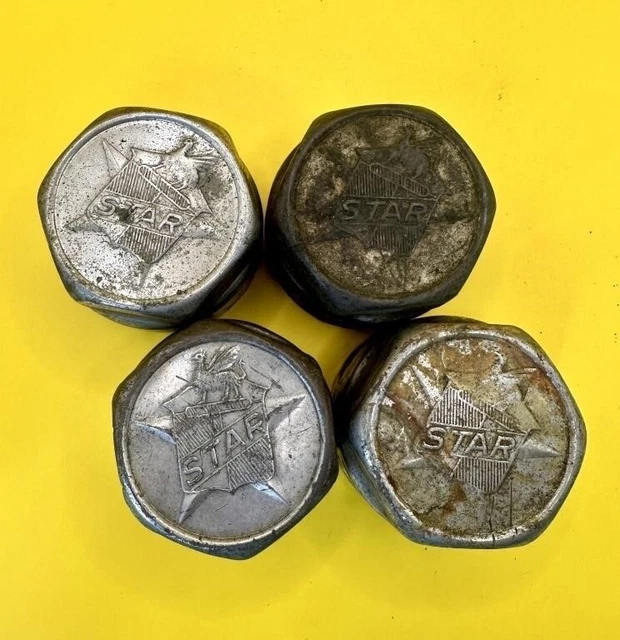 DURANT STAR THREADED Dust Cover Hub Center Grease Cap Set Of 4 205.19 PicClick CA