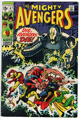 Avengers #67 (1969) - Grade 7.0 - Ultron 1St Cover Appearance -  Sal Buscema!