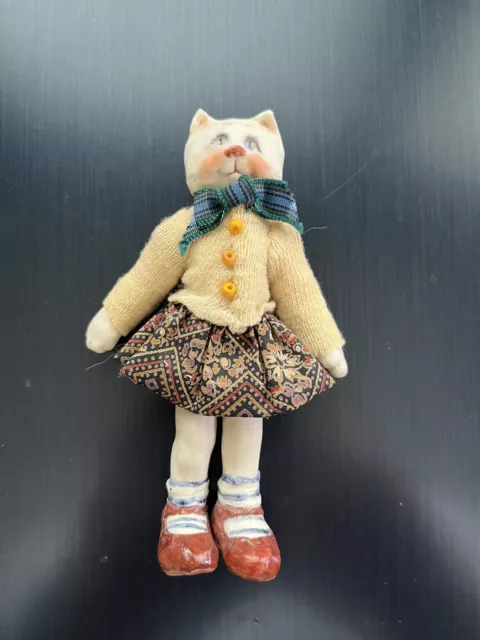 Kitsy 4.25” OOAK Porcelain Figure