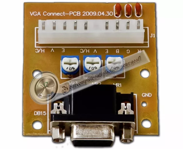 CGA to VGA or VGA to CGA Adapter CGA/VGA VGA/CGA Arcade Monitor Converter